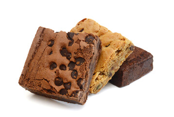 Fresh chocolate chip muffin close up. 