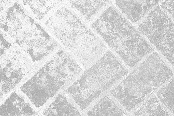 Distressed Gray Paving Block with Grunge Texture Overlay Background