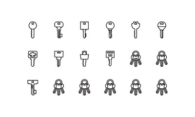 Vector illustration of a set of people icons and symbols
