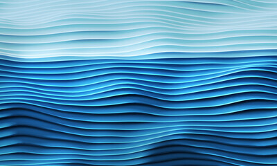 Abstract stripes in form of waves,  wavy wallpaper background 3D rendering