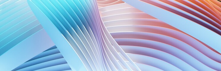 Abstract stripes, wallpaper background 3D rendering