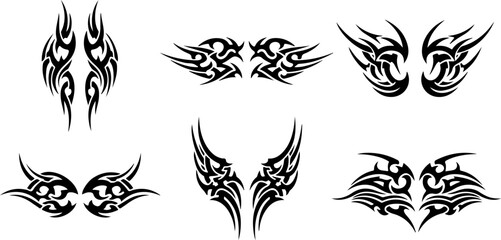 Tribal Flame Symbol Tattoo Bundle