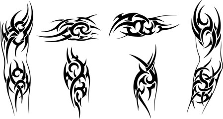 Tribal Flame Symbol Tattoo Bundle