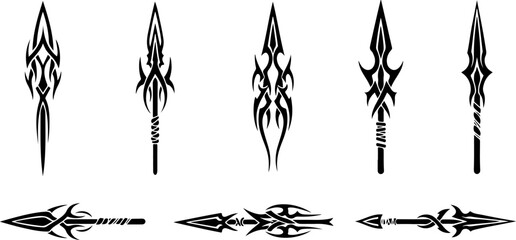 Tribal Flame Symbol Tattoo Bundle