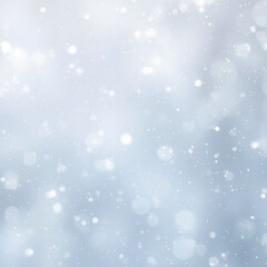 Fototapeta premium Soft Light Snowfall Overlay in Minimal Vector Style