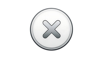 Obraz premium Close button icon in circle