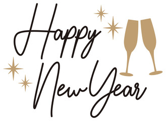 Happy New Year | Celebratory New Years Art | Vector Design
