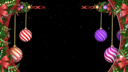 Ornate edges frame a central black space for messages. The design combines traditional colors with modern patterns.