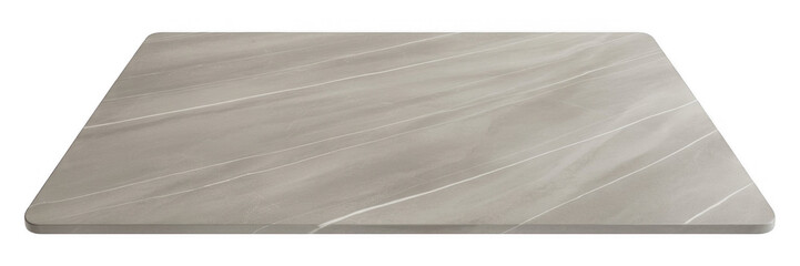 Light gray stone surface with white veins isolated on a transparent background