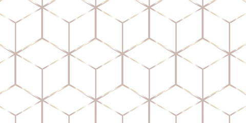 White hexagon cubic modeling cubes Illustration decoration seamless white material pattern square design.