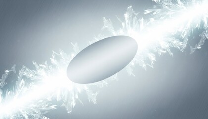 Frozen Crystal Frame Background With Clean White Ice Texture