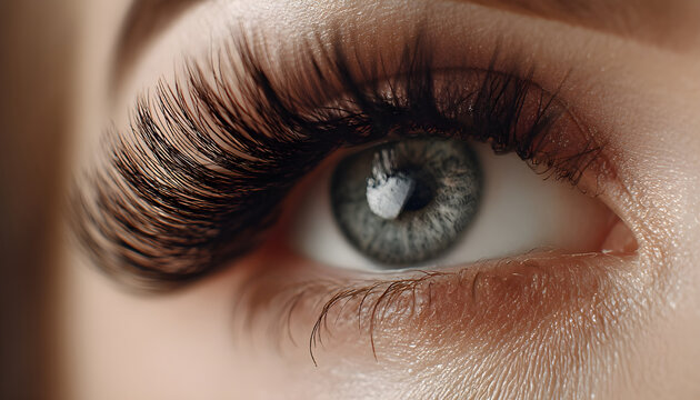 A detailed view of artificial lashes, highlighting their design and quality