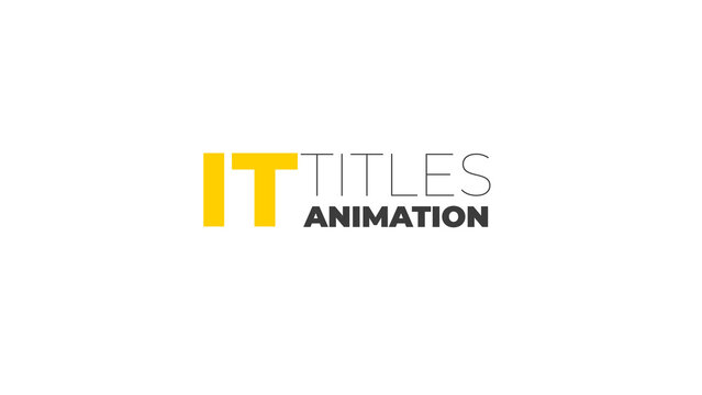 Kinetic Titles Animation 1
