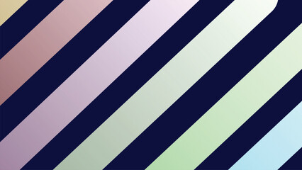 Pastel Gradient Stripes Abstract Background &ndash; Soft Color Minimal Vector Design