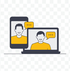 Virtual Connection People Talking