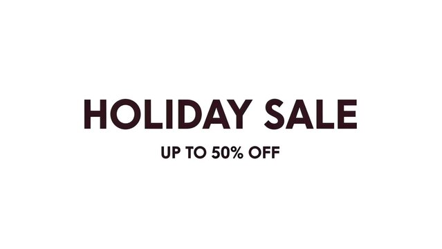 Holiday Sale Up to 50% Off - Get Great Deals on Festive Shopping This Season