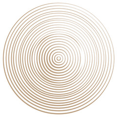 Fototapeta premium Circular Concentric Rings Pattern in Tan for Abstract Backgrounds and Design Elements