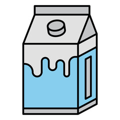 Milk Icon Vector Design Template – Plain Fresh Drink Symbol