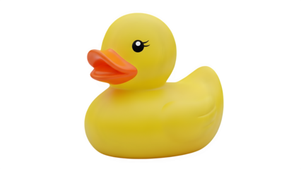 yellow rubber duck isolated