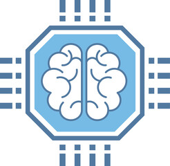 Ai Intelligence with Brain Symbol, Digital Circuit Board, circuit board, semiconductor path, AI technology with Path, Artificial Intelligence, motherboard signals, Human Brain