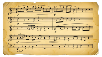 old music sheet