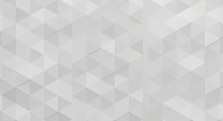Obraz premium Seamless three-dimensional abstract geometric white background texture consisting of numerous hexagonal and triangular shapes creating a modern digital surface ,template, minimal, mosaic