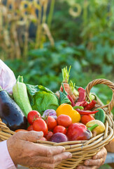 farmers market with vegetables. Selective focus.