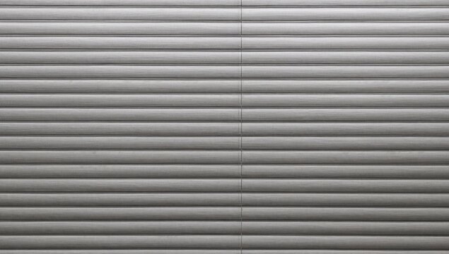 Parallel Universe. Textured Gray Blinds, Repeated Horizontal Lines and Subtle Shadows.