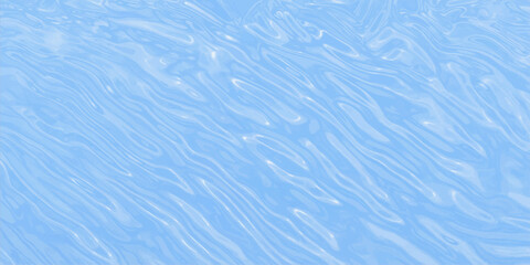 Blue water surface texture with abstract ripples and light reflections, capturing the nature of the sea or a swimming pool. Abstract shiny blue liquid paint background, Beautiful and shiny blue marble