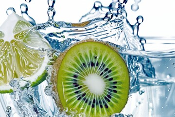 Refreshing ice kiwi soda and variety of fresh soda options to quench your thirst