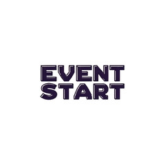 Event Start Typography