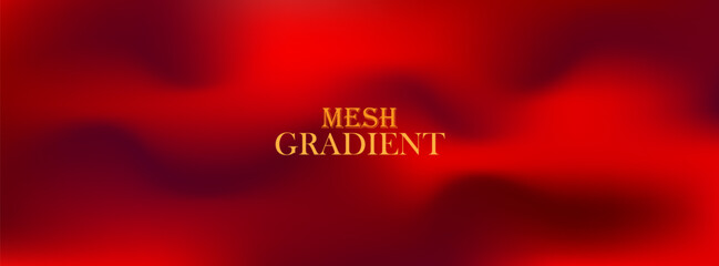 abstract background features a gradient of red and dark red colors, creating a smooth, wave-like transition.