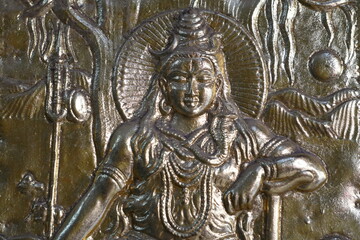 Lord Shiva Meditating at Chandi Gate with Scenic Temple Background