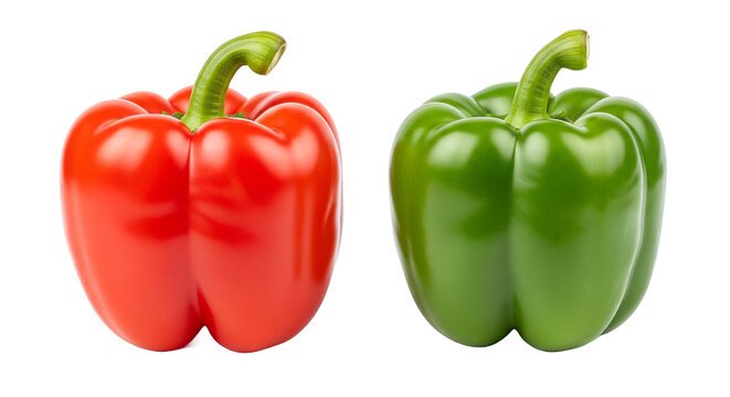 red bell pepper green bell pepper capsicum paprika 