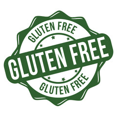 Gluten free grunge rubber stamp