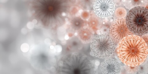 Modern abstract background with soft African-inspired circular patterns, suitable for branding, cultural events, or creative design projects