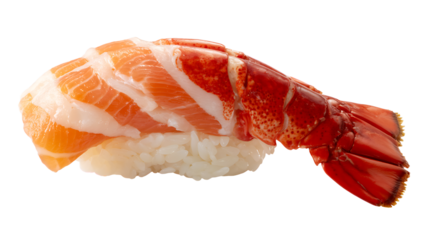 sushi isolated on white