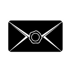 Mail envelope symbol for email message communication illustration and contact icon