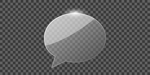 Chat Bubble A transparent glass chat bubble shines, perfect for conveying messages and sparking conversations. Its sleek design invites interaction and facilitates communication. 
