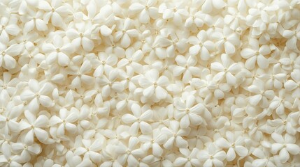 A soft, close-up view of delicate white flowers creating a serene and pure atmosphere. Ideal for wellness, minimalistic design, and nature projects, symbolizing tranquility and elegance.