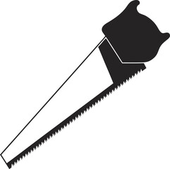 Minimalist Contrast of a Saw Blade teeth black vector illustration EPS file download.
