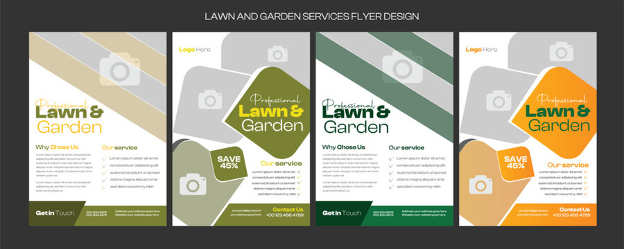 lawn care flyer design template. landscaping and gardening lawn care service flyer, poster, leaflet design lawn care garden or landscaping services Tree and gardening service poster leaflet design.