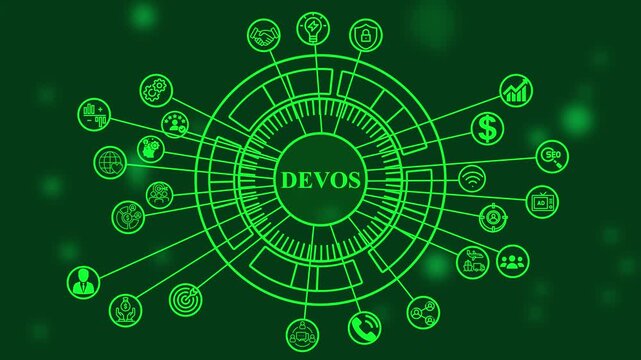 cloud computing and devops transformation background,devops workflow and digital automation concept,devops process integration and cloud infrastructure