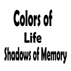 Colors of life shadows of memory text art
