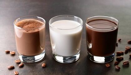 delicious hot chocolate with cinnamon alongside coffee and chocolate desserts