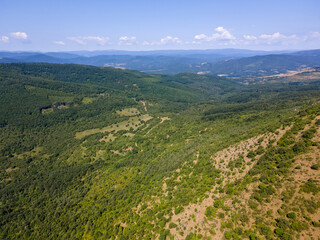 Naklejka premium Landscape of Rudina mountain, Bulgaria