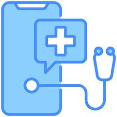 Obraz premium Telemedicine Icon