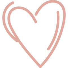 Line art illustration of heart symbol