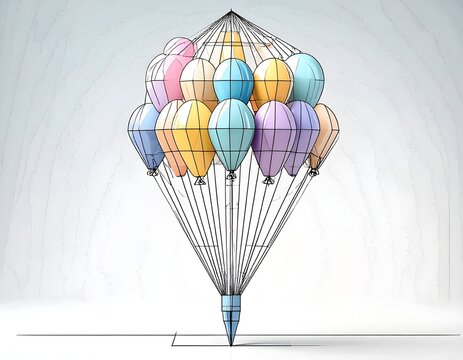 Plum&iacute;n con alma de globos 