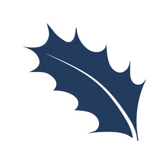 Christmas decoration, holly leaves, berries isolated on transparent. Hand drawn line art vector illustration. Traditional holiday, Xmas, New Year, seasonal design element, clip art